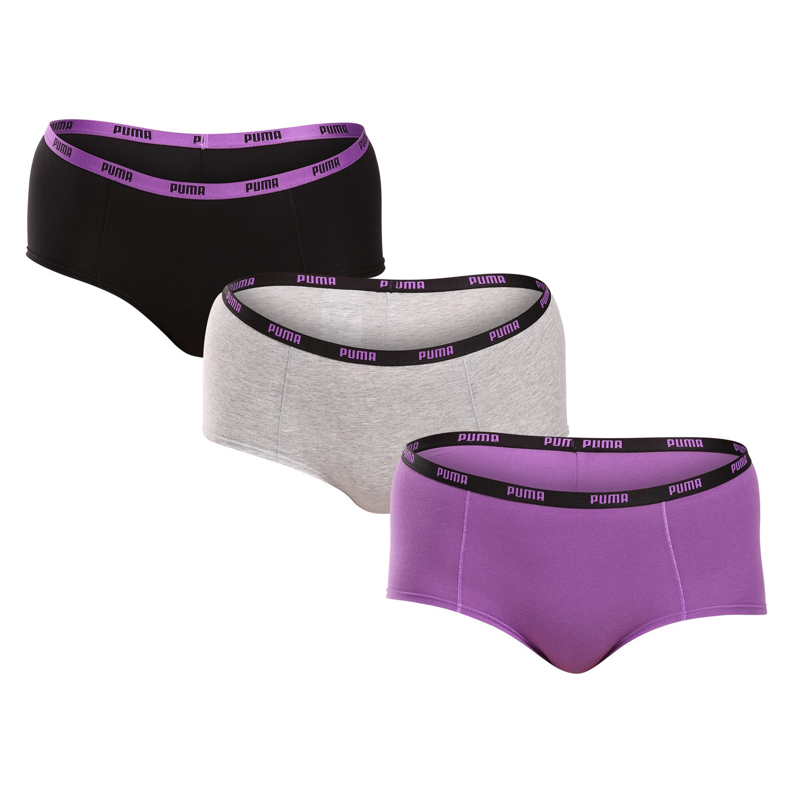 3PACK dámské kalhotky Puma vícebarevné (503006001 004) M