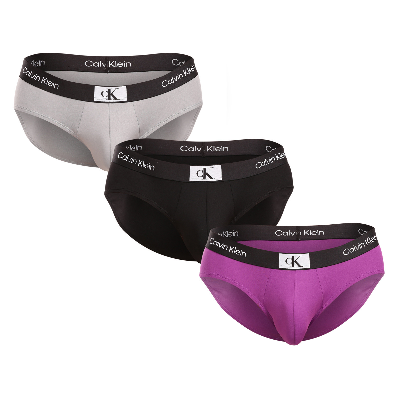 3PACK pánské slipy Calvin Klein vícebarevné (NB3531A-LX5) XL