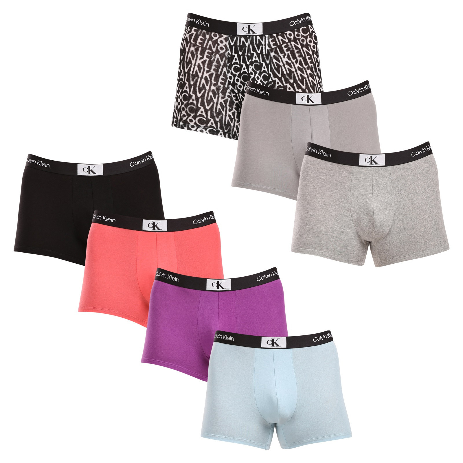 7PACK pánské boxerky Calvin Klein vícebarevné (NB3582A-MRG) XL