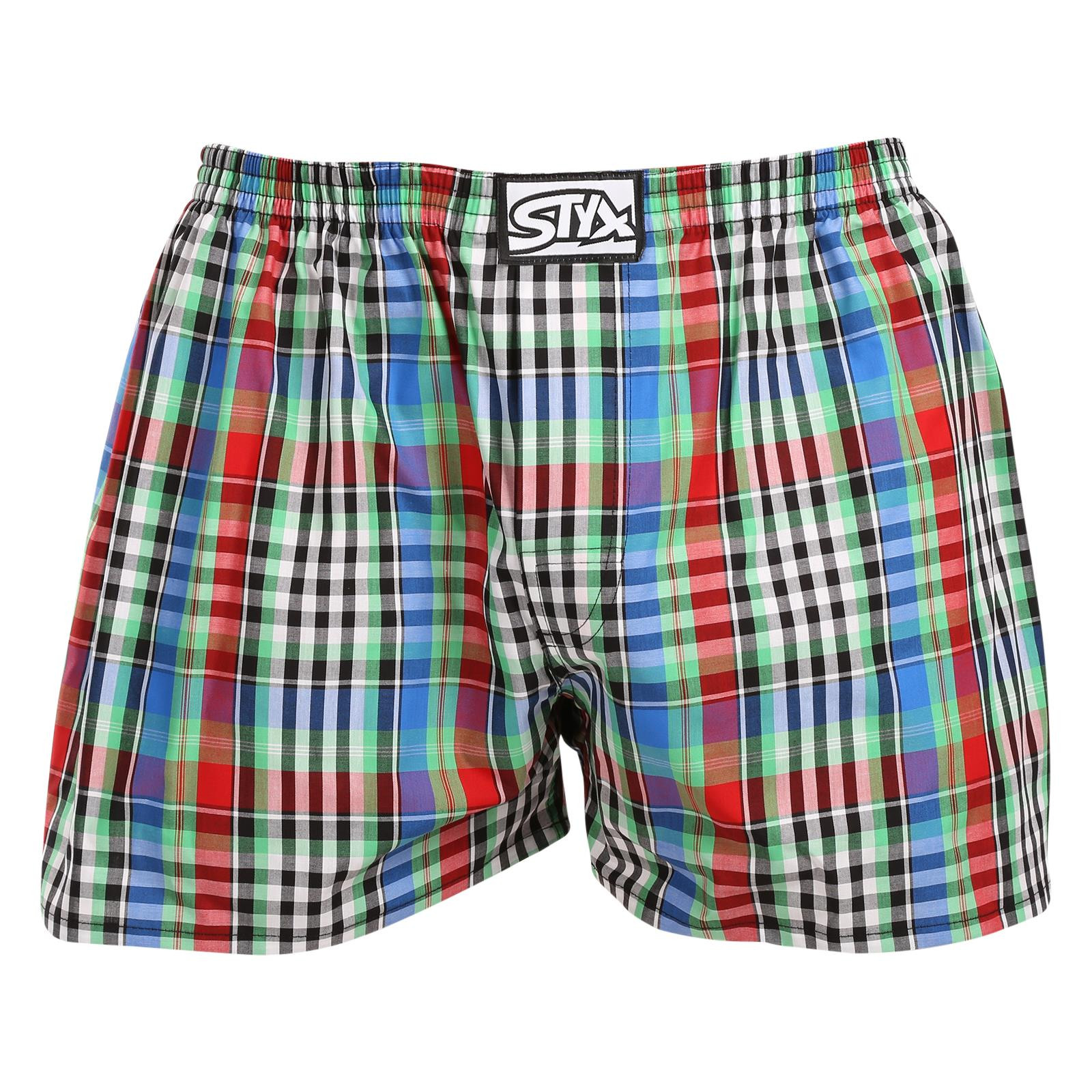 Pánské trenky Styx klasická guma vícebarevné (A1036) XL
