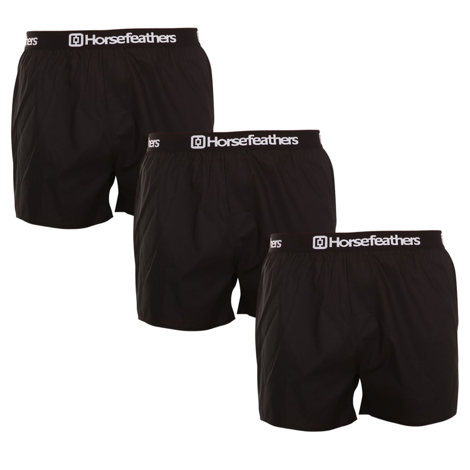 3PACK pánské trenky Horsefeathers Frazier black (AM096A) XL