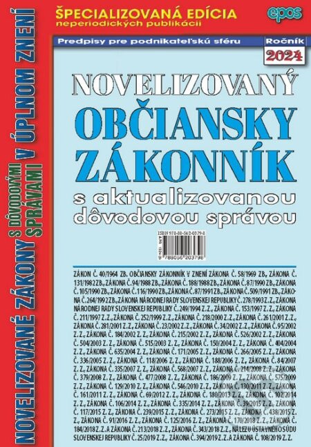 Novelizovaný Občiansky zákonník - Epos