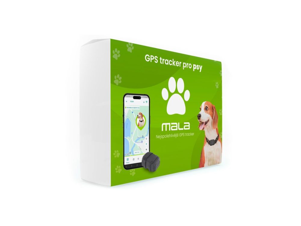 Mala GPS tracker pro psy