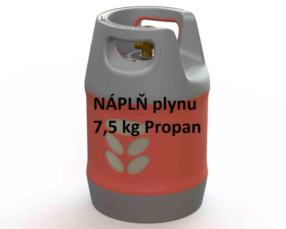 Proindustry NÁPLŇ plynu PROPAN čistý 7,5 kg VT75