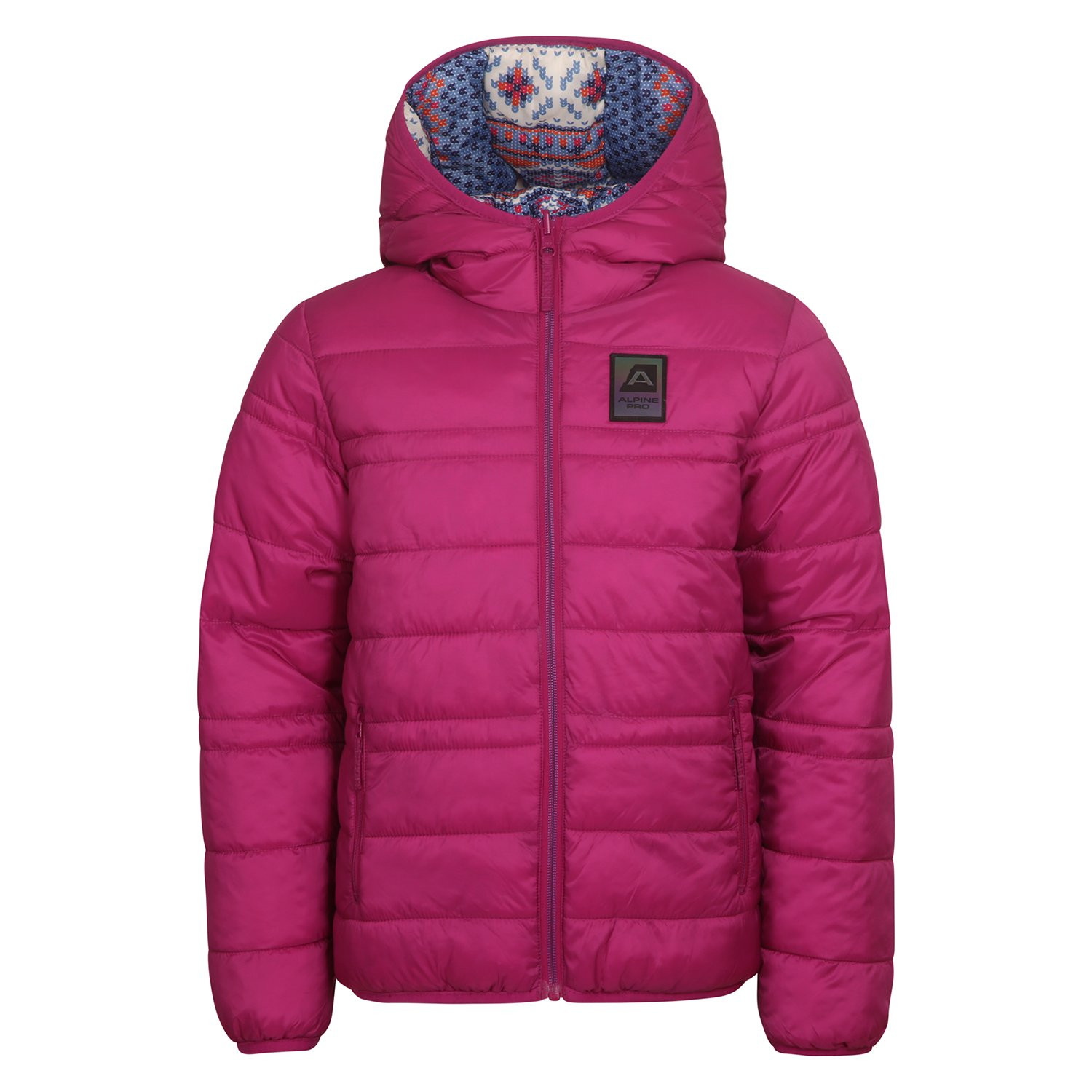 Dětská oboustranná bunda hi-therm ALPINE PRO MICHRO fuchsia red varianta pa