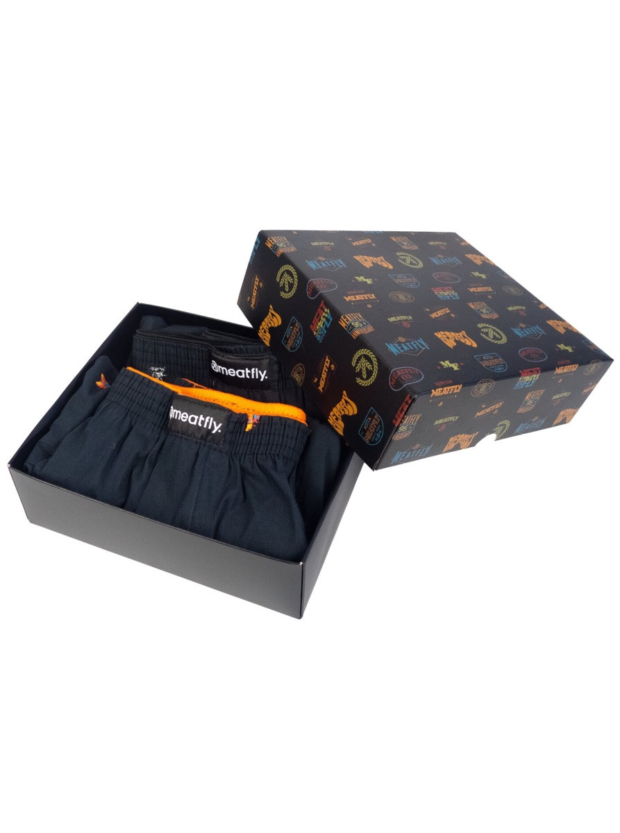 Pánské trenýrky meatfly agostino - double pack dárkové balení flies l