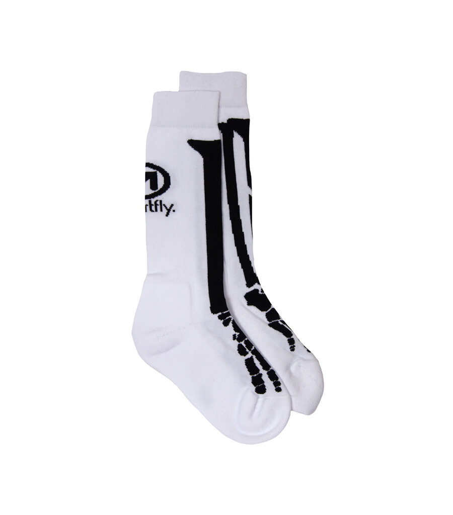 Unisex ponožky meatfly bones long bílá s