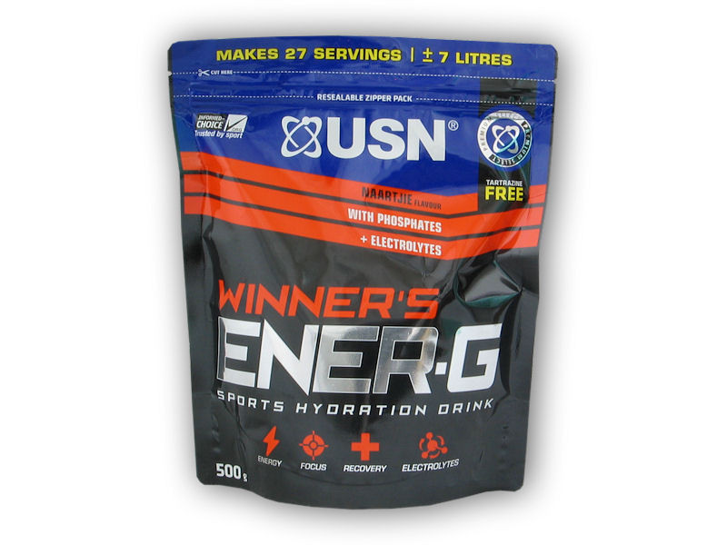 USN Winners enerG adv. hydration 500g Varianta: mandarinka