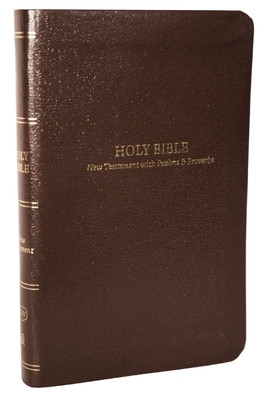 Kjv, Pocket New Testament with Psalms and Proverbs, Brown Leatherflex, Red Letter, Comfort Print (Thomas Nelson)(Imitation Leather)