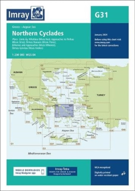 Imray Chart G31 - Northern Cyclades (Imray)(Sheet map, folded)
