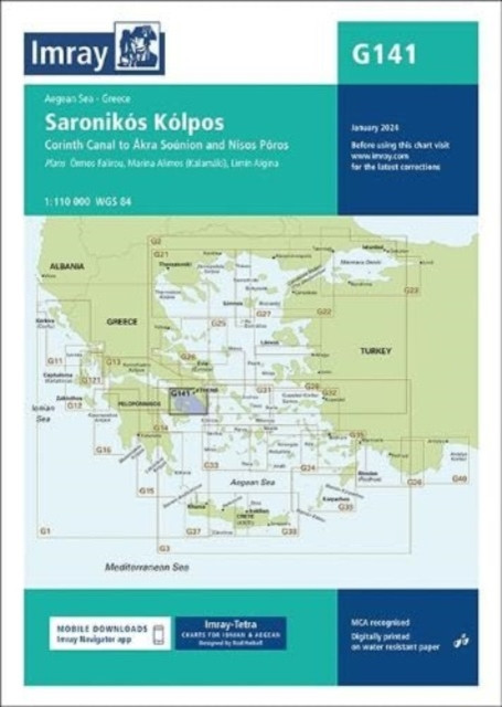 Imray G141 Chart - Saronikos Kolpos (Imray)(Sheet map, folded)