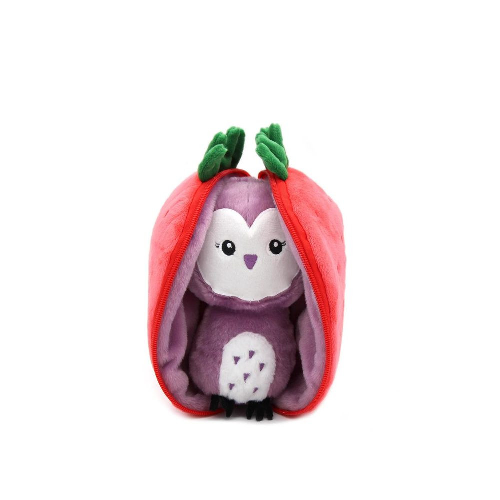 FLIPETZ PLYŠOVÁ HRAČKA 2v1 SOVA / JAHODA