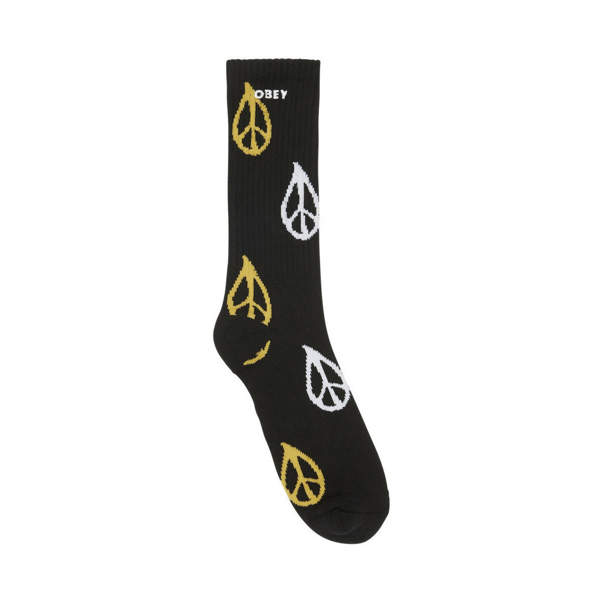 Obey  Peaced socks  Černá