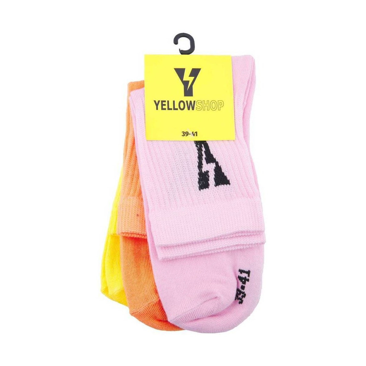 Yellow  PACK DE 3 THUNDER SOCKS  ruznobarevne