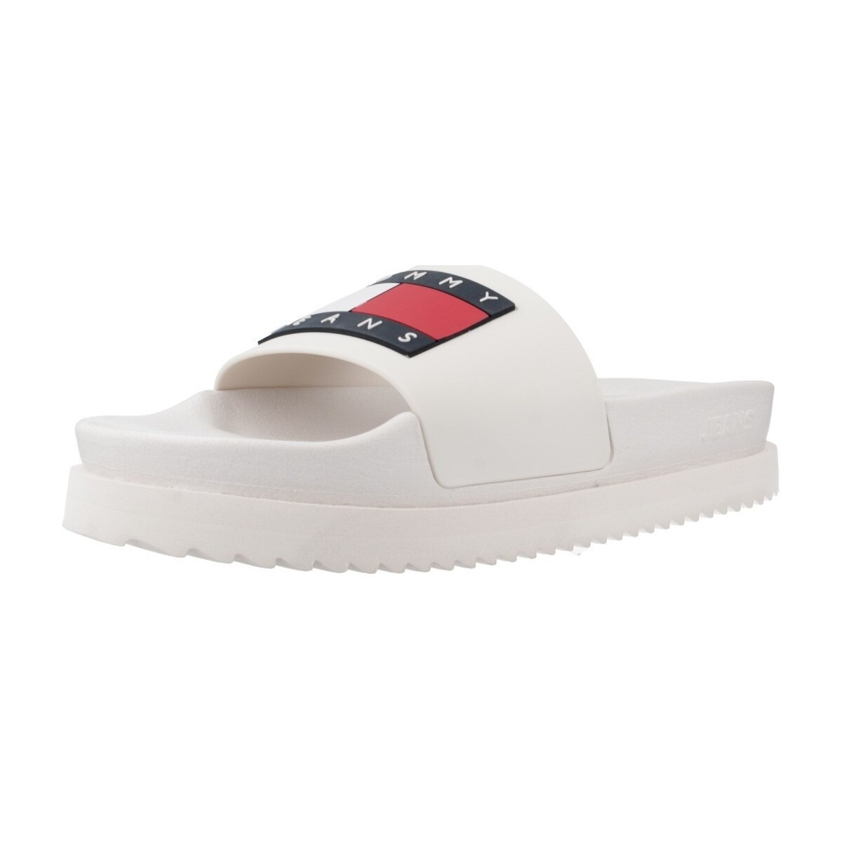 Tommy Jeans  TJW ELEVATED FLATFORM SLIDE  Bílá