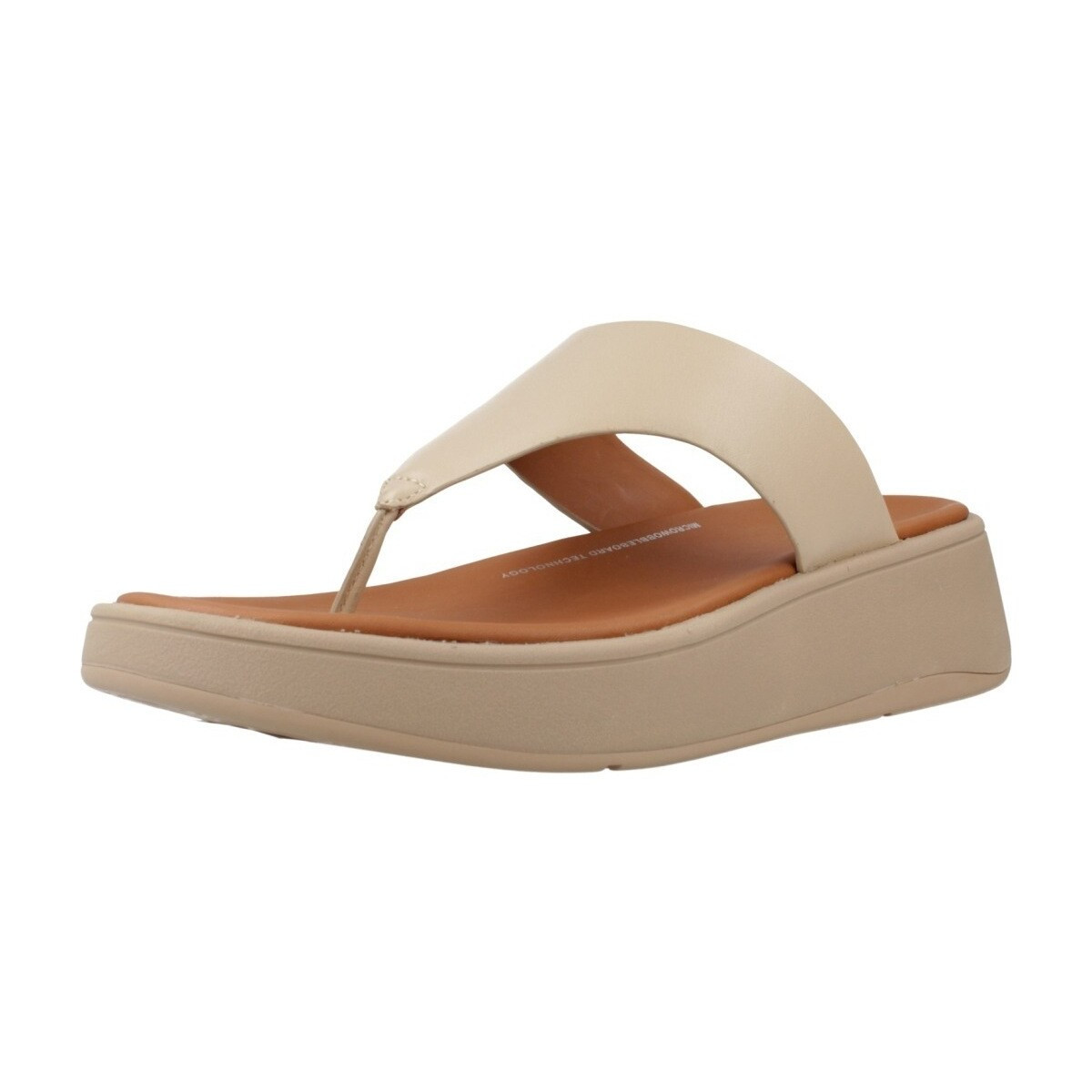 FitFlop  F MODE LEATHER FLATFORM T  Hnědá