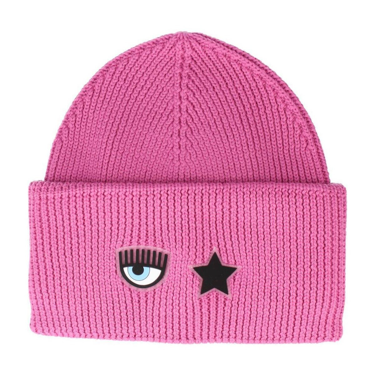 Chiara Ferragni  EYE/STAR SILICON PATCH WOOL  Růžová