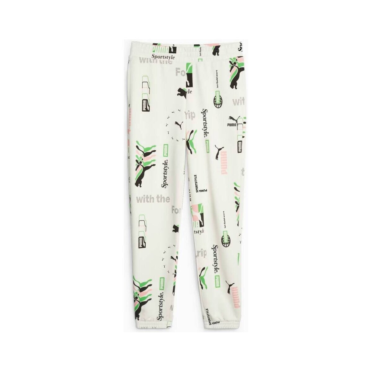 Puma  CLASSICS PRINTED WOMENS SWEATPANTS  Bílá