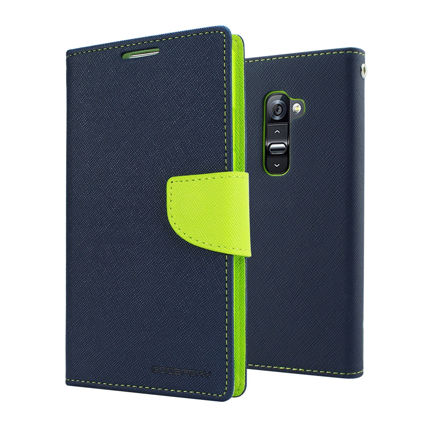 MERCURY Fancy Diary flipové pouzdro pro Samsung Galaxy J5 2016 modré/limetkové