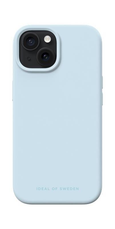 Silikonový ochranný kryt iDeal Of Sweden pro Apple iPhone 15, light blue