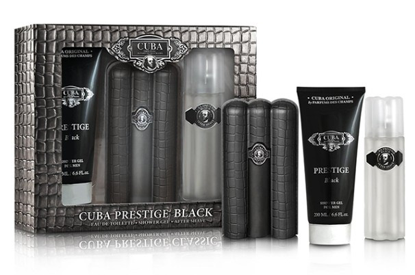 Cuba Prestige Black - EDT 90 ml + voda po holení 100 ml + sprchový gel 200 ml