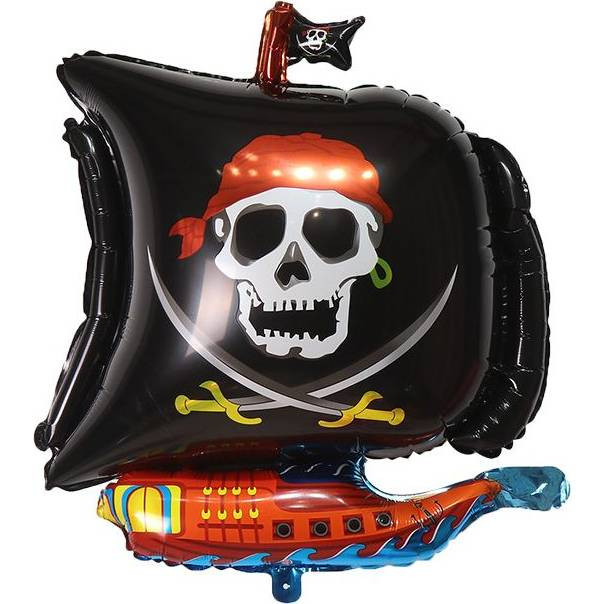 Fóliový balónek pirátská loď 67x53cm - Cakesicq
