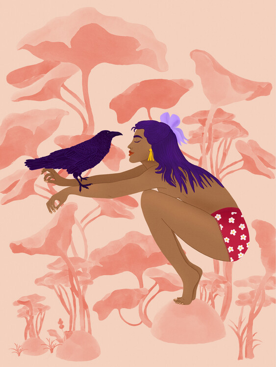 Jota de jai Ilustrace Raven, Jota de jai, 30x40 cm