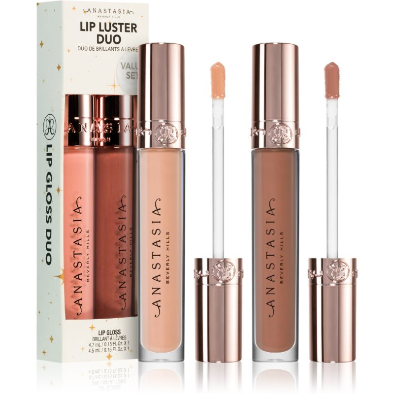 Anastasia Beverly Hills Lip Luster Duo sada lesků na rty Guava & Deep Taupe odstín