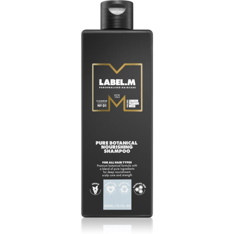 label.m Pure Botanical intenzivně hydratační šampon pro všechny typy vlasů 300 ml