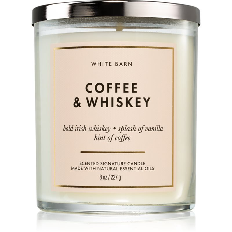 Bath & Body Works Coffee & Whiskey vonná svíčka 227 g