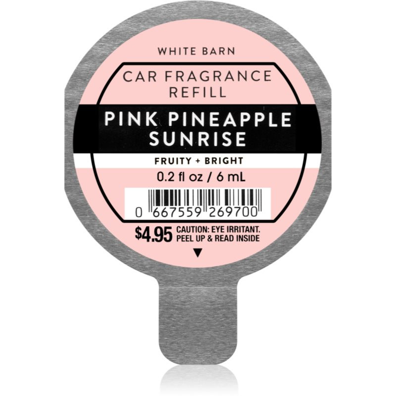 Bath & Body Works Pink Pineapple Sunrise vůně do auta náhradní náplň 6 ml