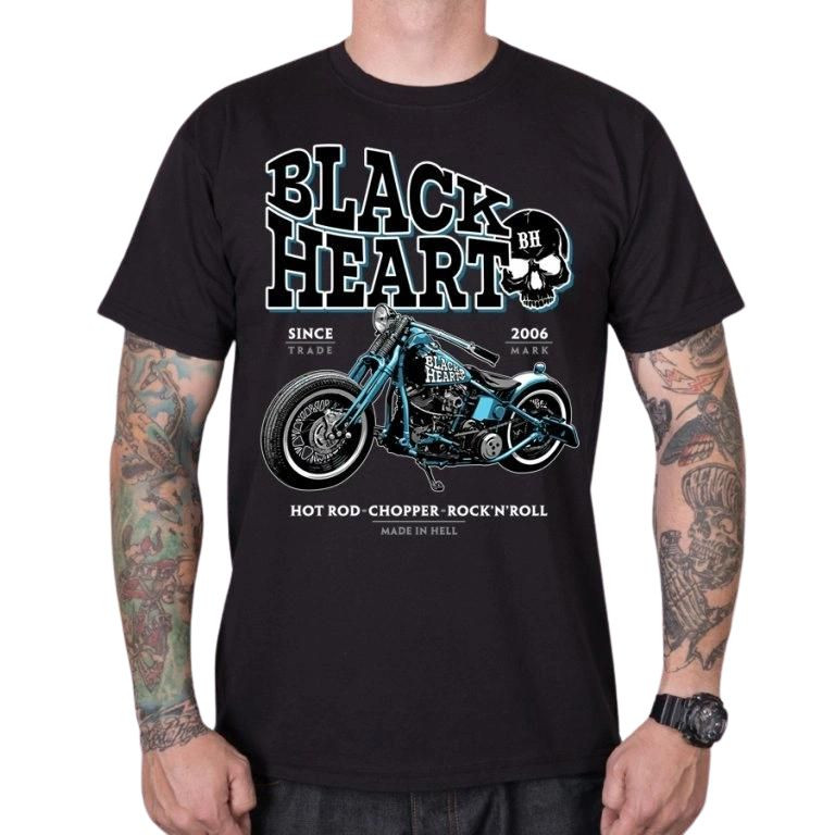 BLACK HEART Blue Bobber černá - M