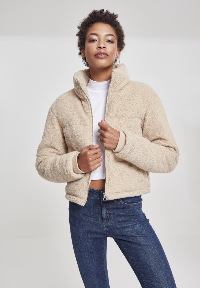 Ladies Boxy Sherpa Puffer Jacket 3XL