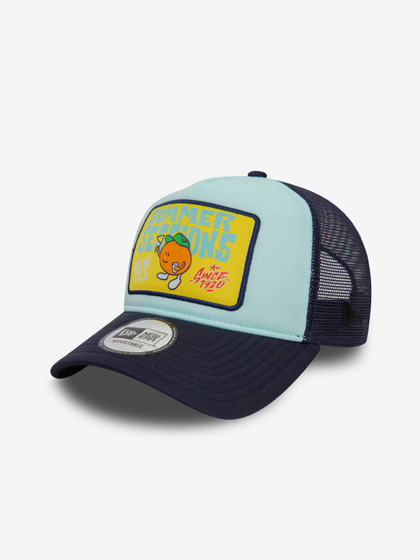 New Era Summer Sessions Patch A-Frame Trucker Kšiltovka Modrá