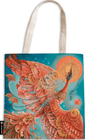Birds of Happiness / Firebird / Canvas Bag /