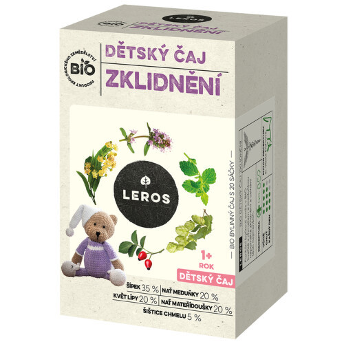 Leros Dětský čaj Zklidnění 1+r Bio 20x1.8g