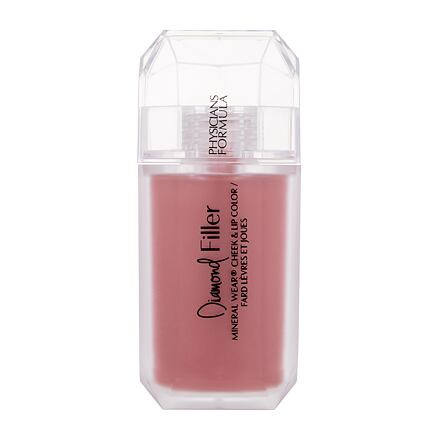 Physicians Formula Mineral Wear Diamond Filler tvářenka a rtěnka 2v1 s diamantovým leskem 7.3 ml odstín Brilliant Peach