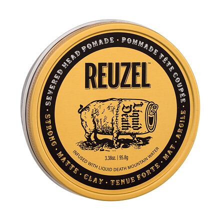 Reuzel Severed Head Pomade Strong Matte Clay matná pomáda na vlasy se silnou fixací 95 g pro muže