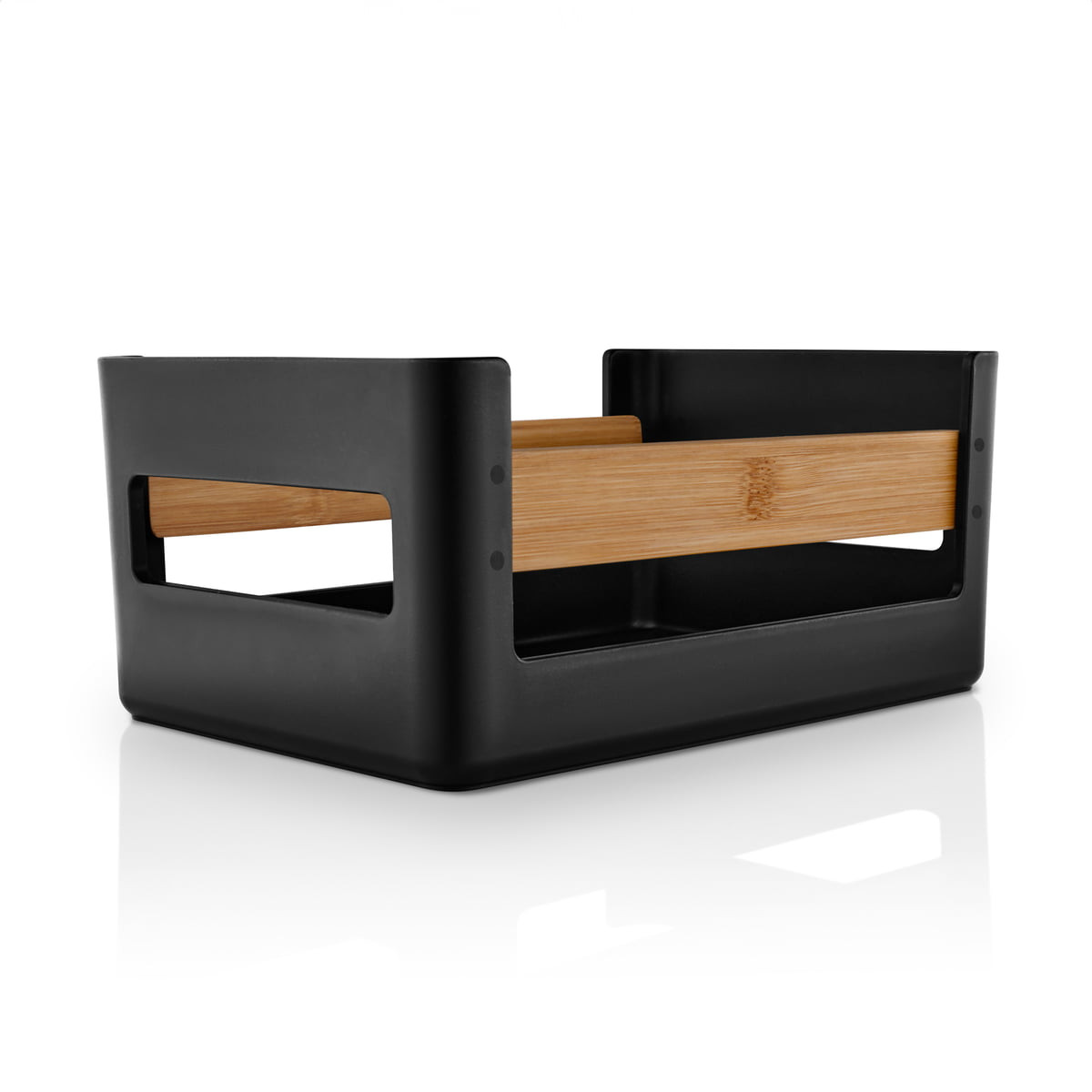 Kuchyňský organizér NORDIC KITCHEN 27 x 19 cm, černá, plast/bambus, Eva Solo