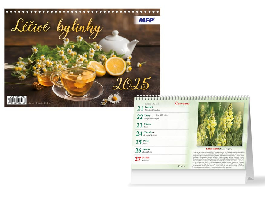 MFP 1061560 Kalendář 2025 stolní Léčivé bylinky