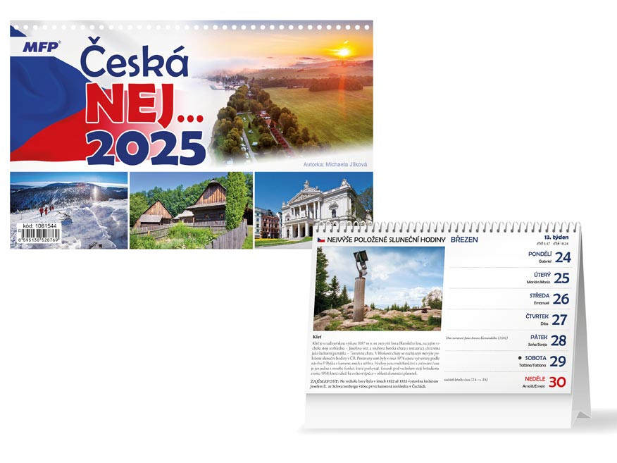 MFP 1061544 Kalendář 2025 stolní Česká NEJ…