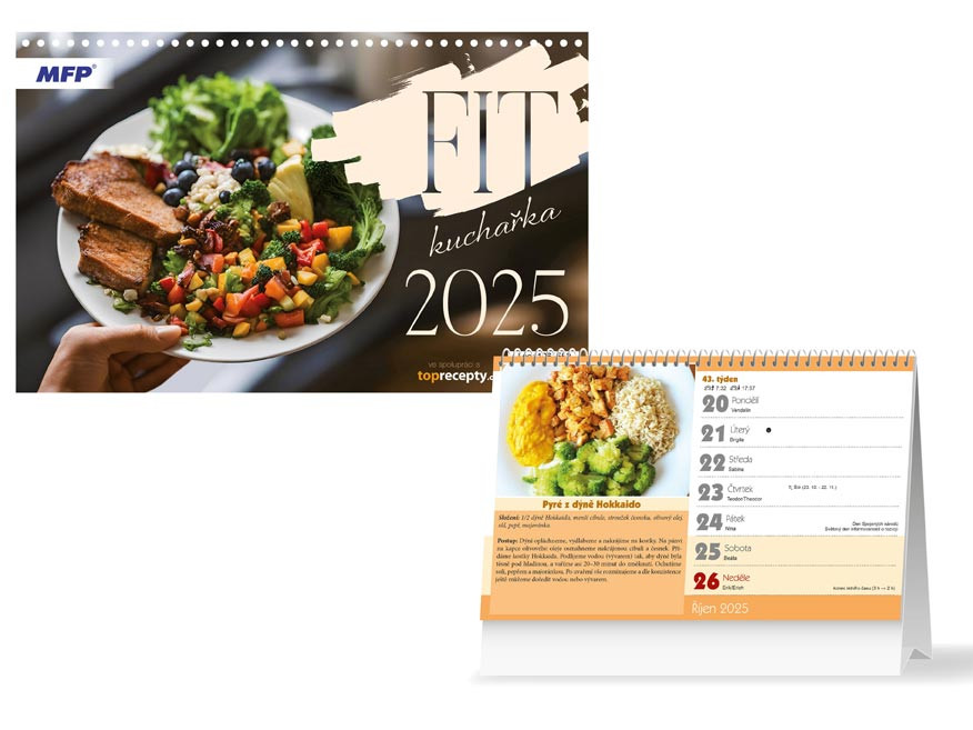 MFP 1061552 Kalendář 2025 stolní FIT kuchařka