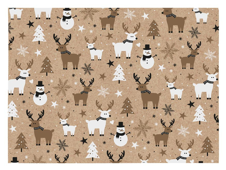 MFP 5811826 Balící papír vánoční KRAFT V299 100x70