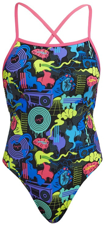 Funkita Poppy Long Strapped In One Piece XL - UK38