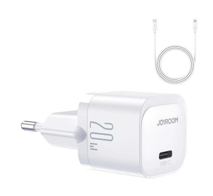 Rychlonabíječka Joyroom JR-TCF02 včetně datového kabelu Lightning 20W bílá 124845