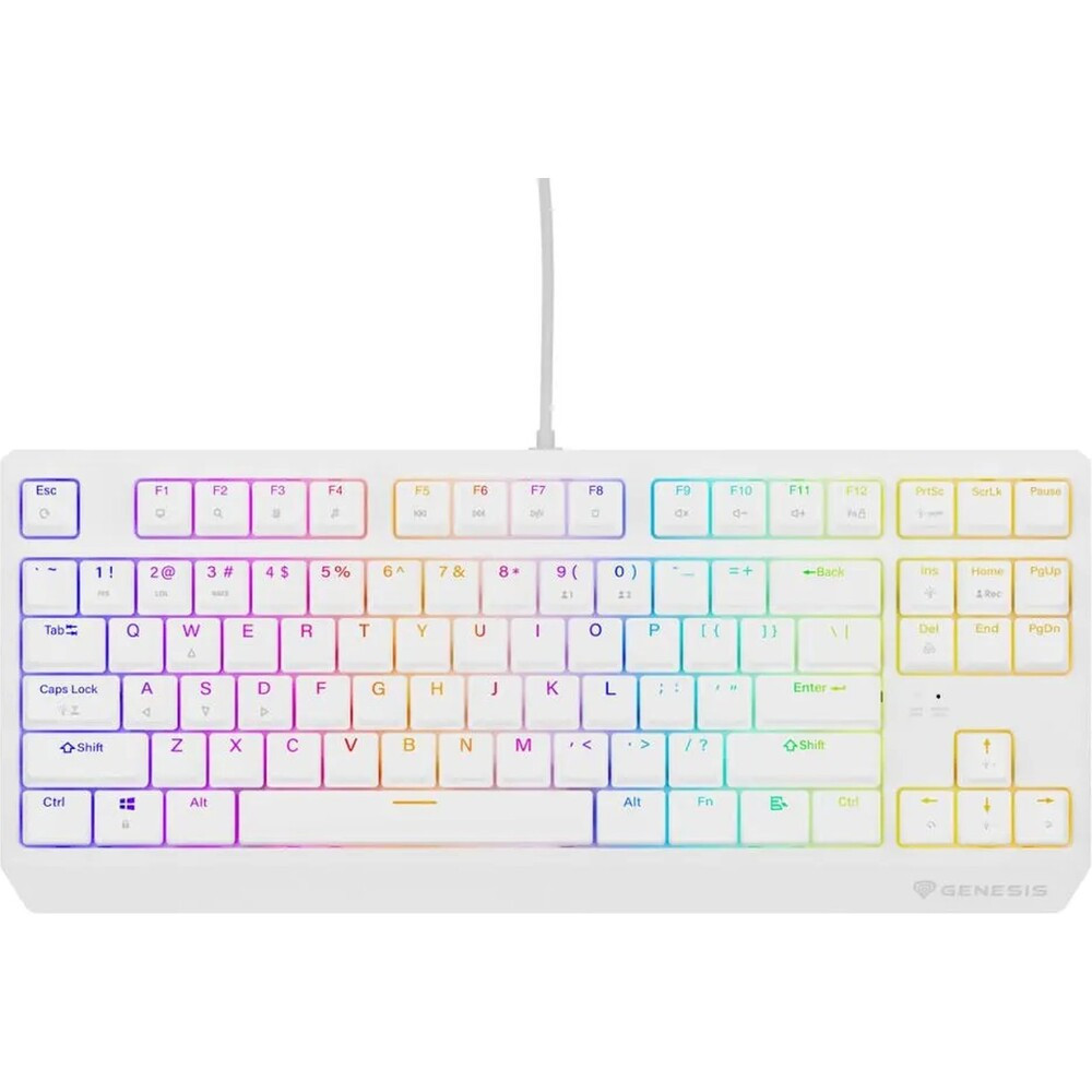 Genesis THOR 230 TKL RGB mechanická klávesnice bílá Outemu Brown