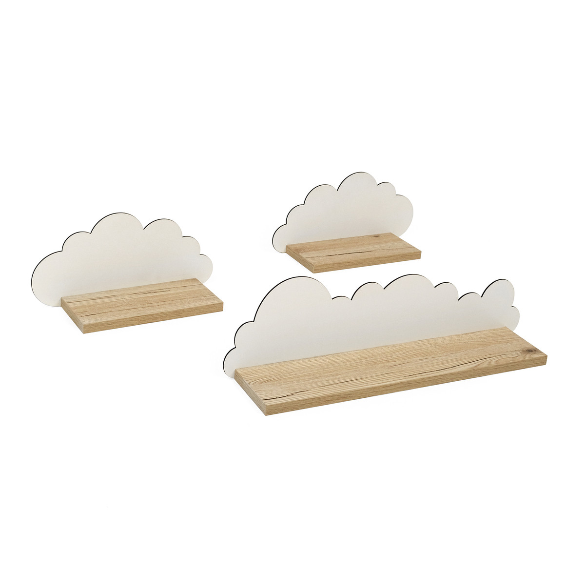 Ourbaby® 34494-0 cloud shelf bílá borovice