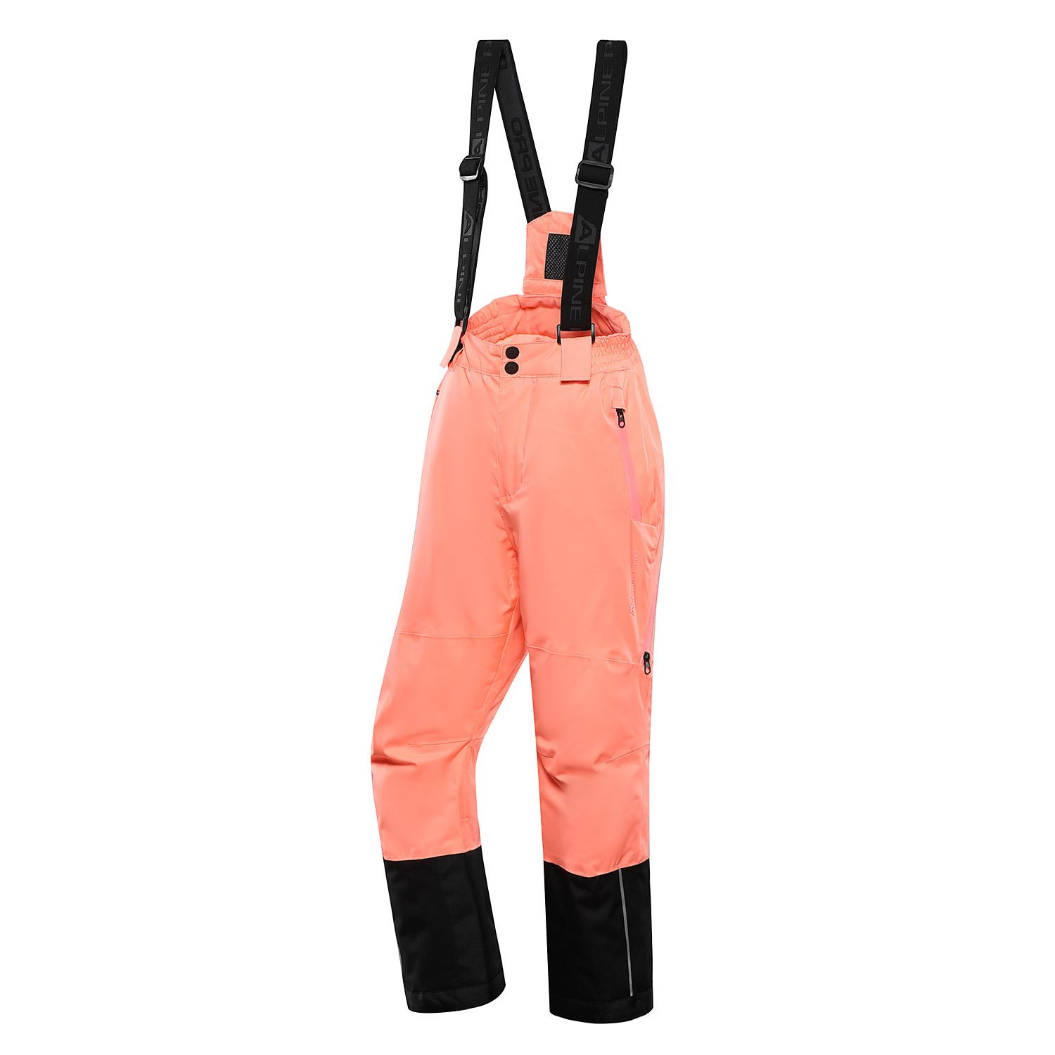 Dětské lyžařské kalhoty s membránou ptx ALPINE PRO FELERO neon salmon