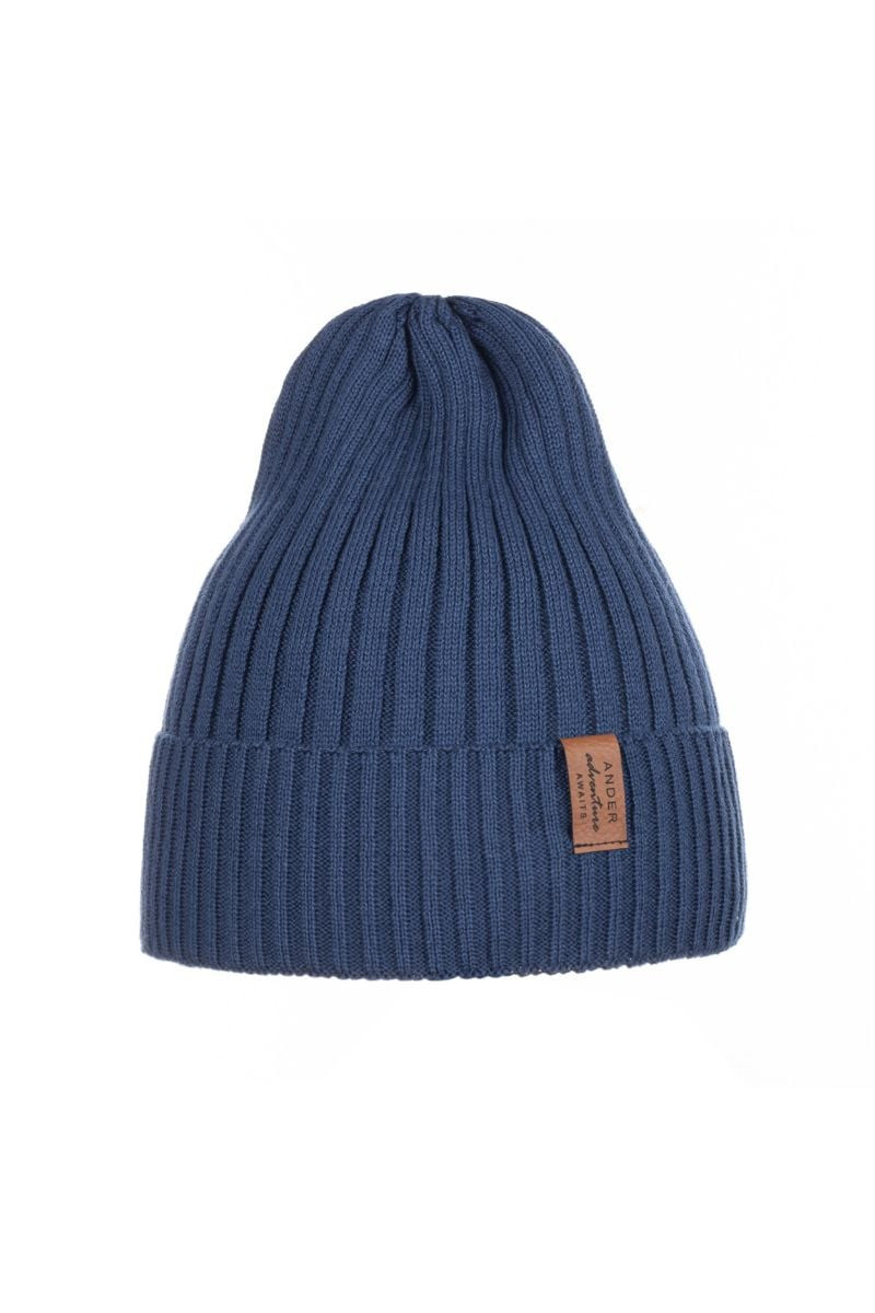 Ander Kids's Hat Nikolas Navy Blue