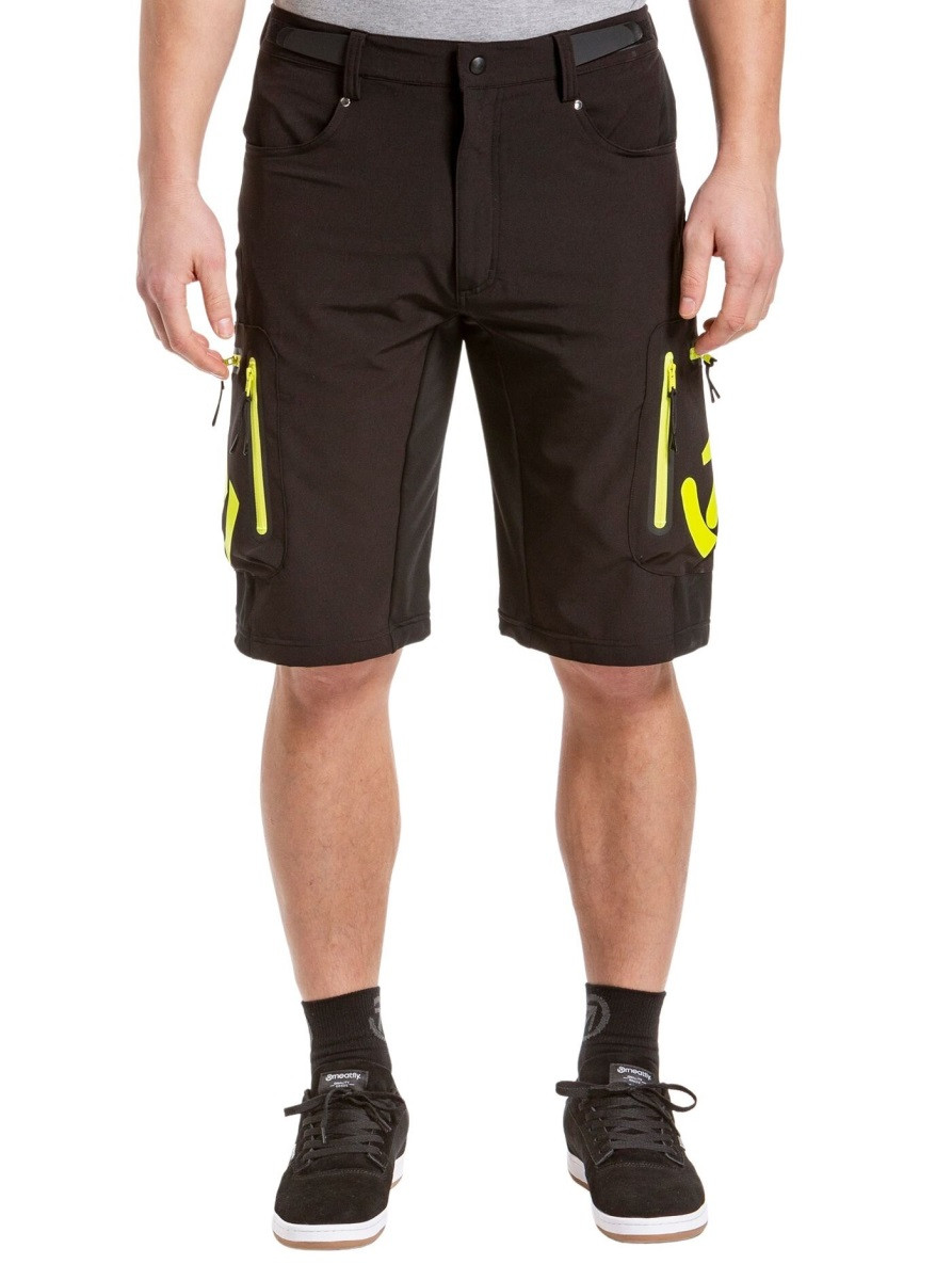 Pánské bike šortky meatfly duke černá l